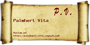 Palmhert Vita névjegykártya